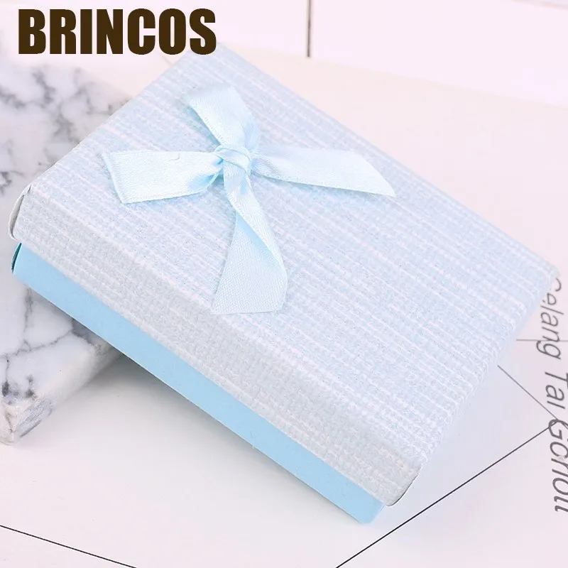 9x7x3cm 2 Ювелирная коробка, ожерелье, серьги, кольцо, упаковка,, бумажный подарочный органайзер, губчатые коробки, браслеты, бант, аксессуары, брелок, дисплей - Цвет: 9x7x3cm 2