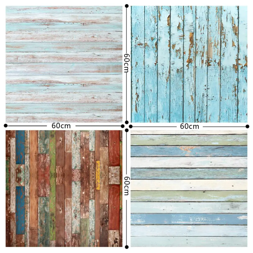

HUAYI four backgrounds (each one 0.6x0.6m)Wood Floor backdrop photography backdrops wood vinyl Backdrop GY-006