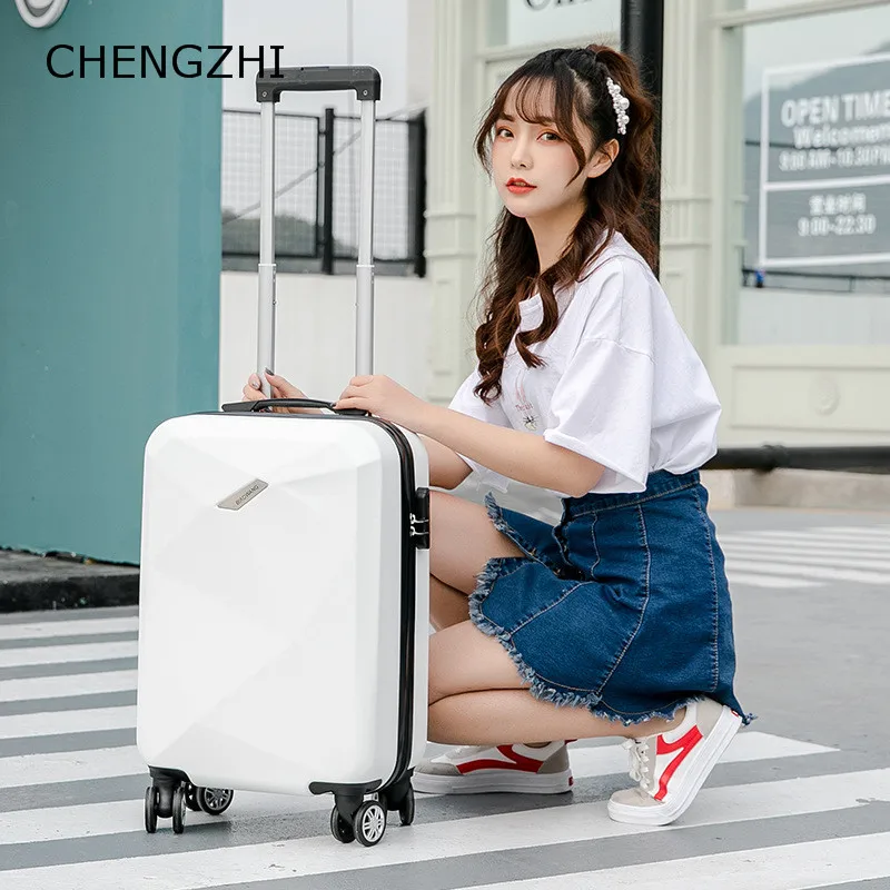 CHENGZHI ультралегкий чемодан на колесиках из АБС пластика длиной 20 дюймов и 24 дюйма