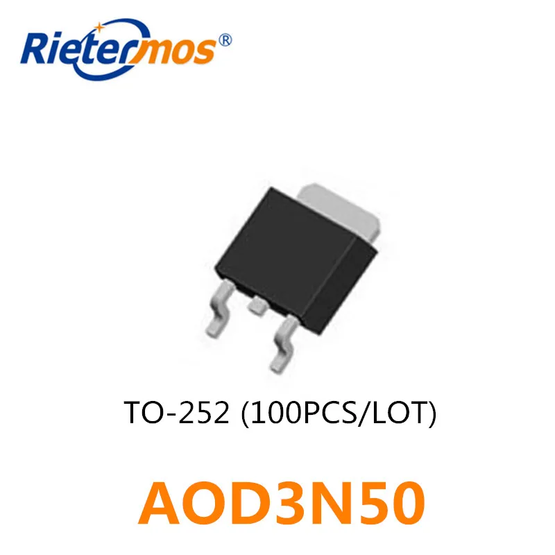 

100 шт. AOD3N50 D3N50 TO-252 SMD