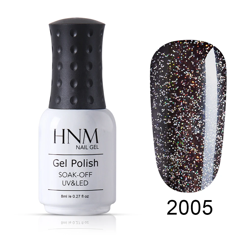2005 HNM 8 мл черный бриллиант цвета серии гель-лак для ногтей замочить от лак для ногтей праймер уф светодиодный длительного действия гель-лак для салона маникюра - Цвет: 2005