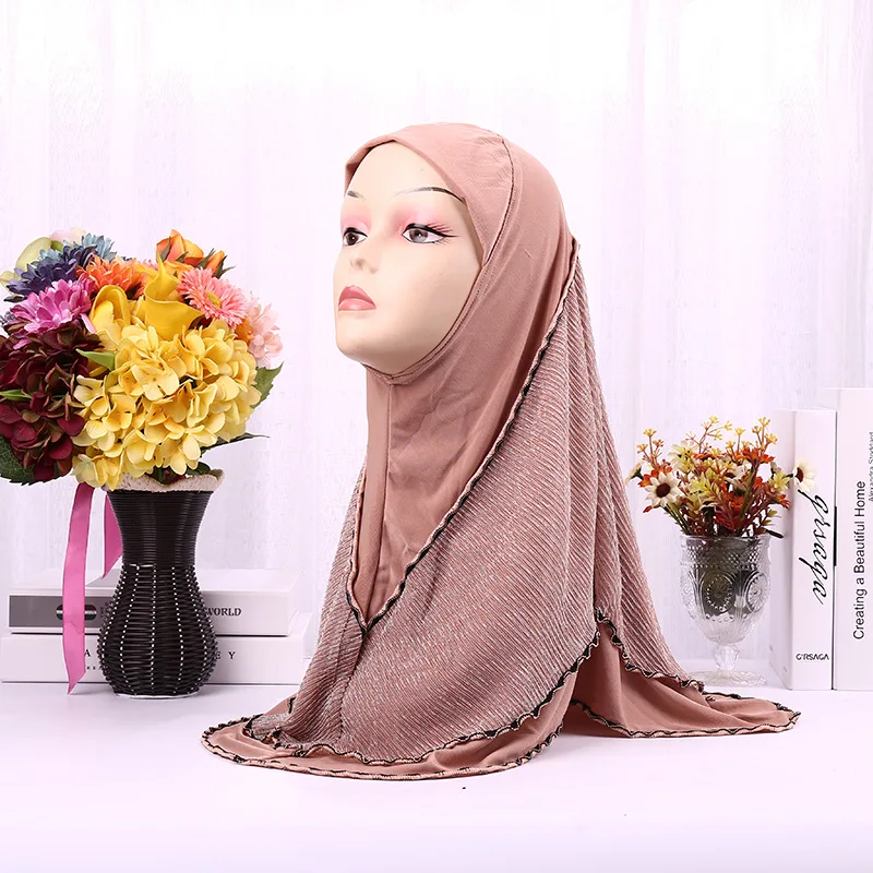 RASINISILK 2018 New Women's Cotton Muslim Headscarf Personality Fashion Lslamic Neck Wearing Hat Stitching #6-9-1 | Тематическая