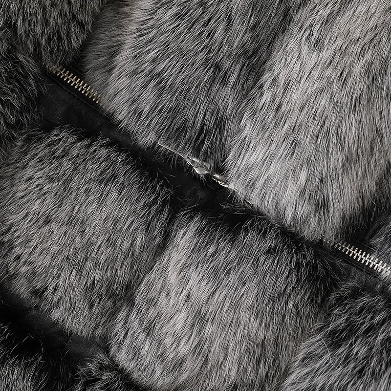 2008 New Slim and Fox Fur Coat JV19767 | Женская одежда