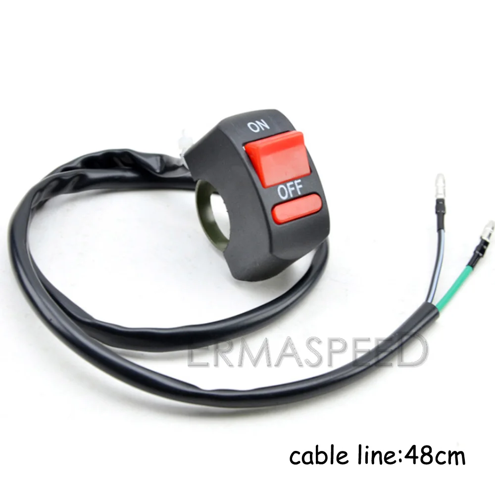 1 Switch Пара мотоцикл светодиодный фары 12V 3000K светодиодные противотуманные лампы с вкл/выкл переключатель для KTM Cafe Racer Kawasaki versys 650 Мотокросс точечные светильники - Цвет: 1 Switch