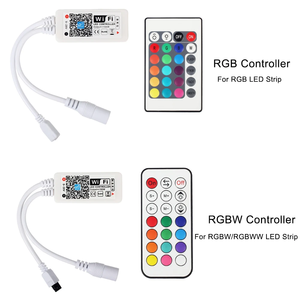 Светодиодная лента 5050 RGB RGBW RGBWW с Wi Fi Радиочастотный пульт дистанционного