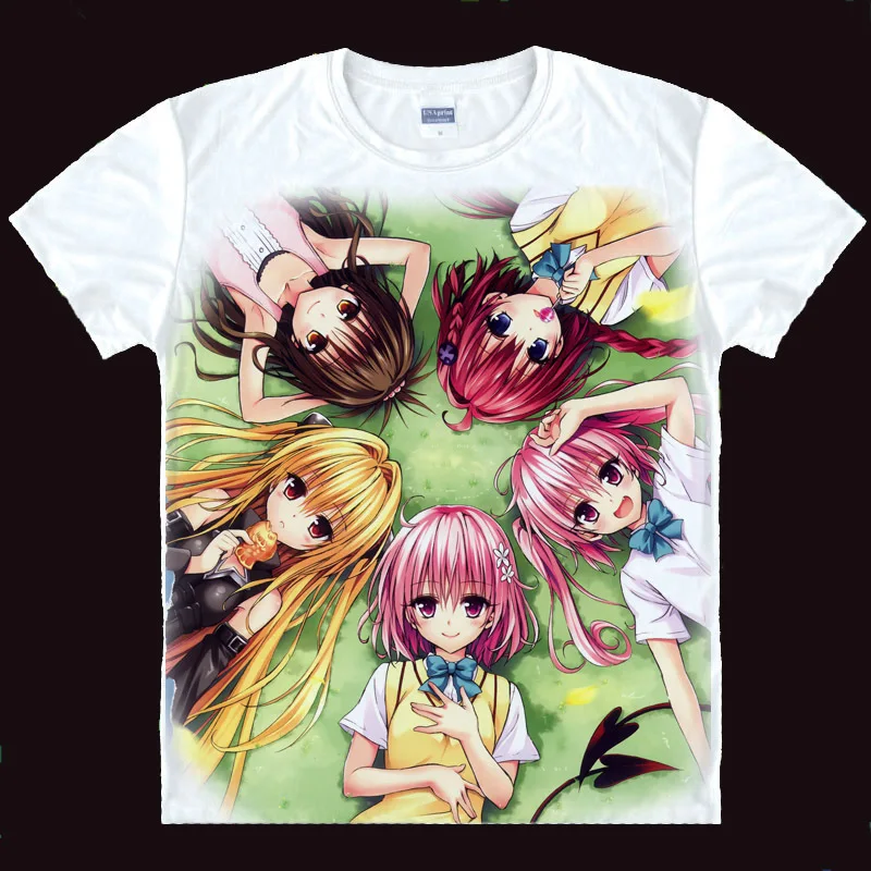To Love Ru Момо Nana Астар футболки японский футболка с изображением в стиле аниме 3d