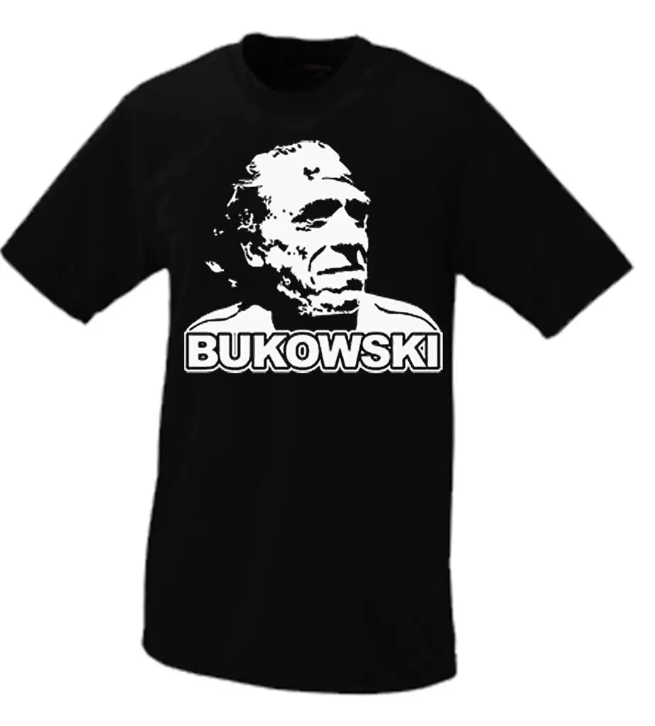 Новейшие футболки Charles Bukowski модная Стильная мужская футболка Классическая из 100%