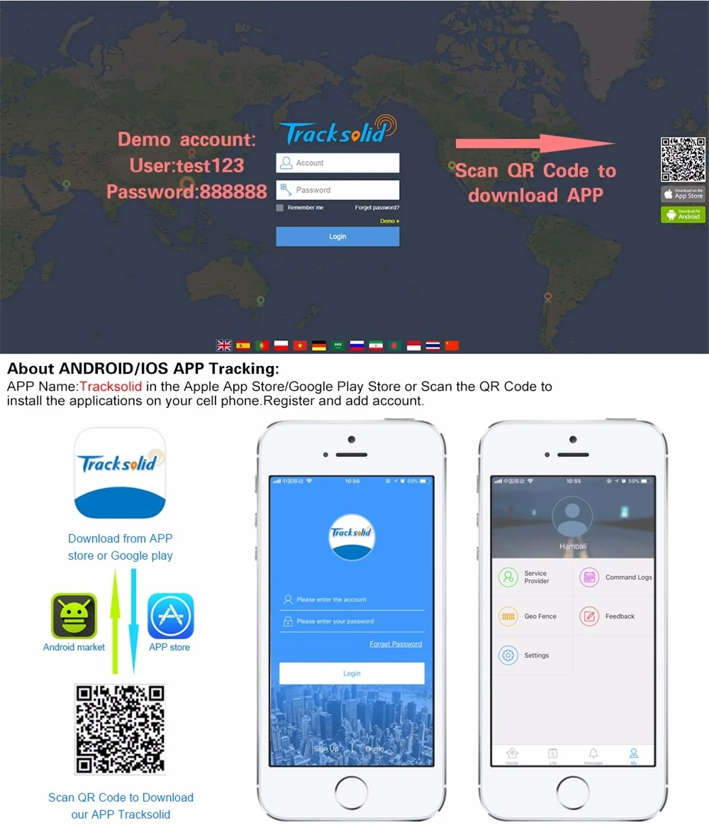 IMEI active for original Concox GPS трекеры на твердой платформе и приложении для трекеров GT06N JM01