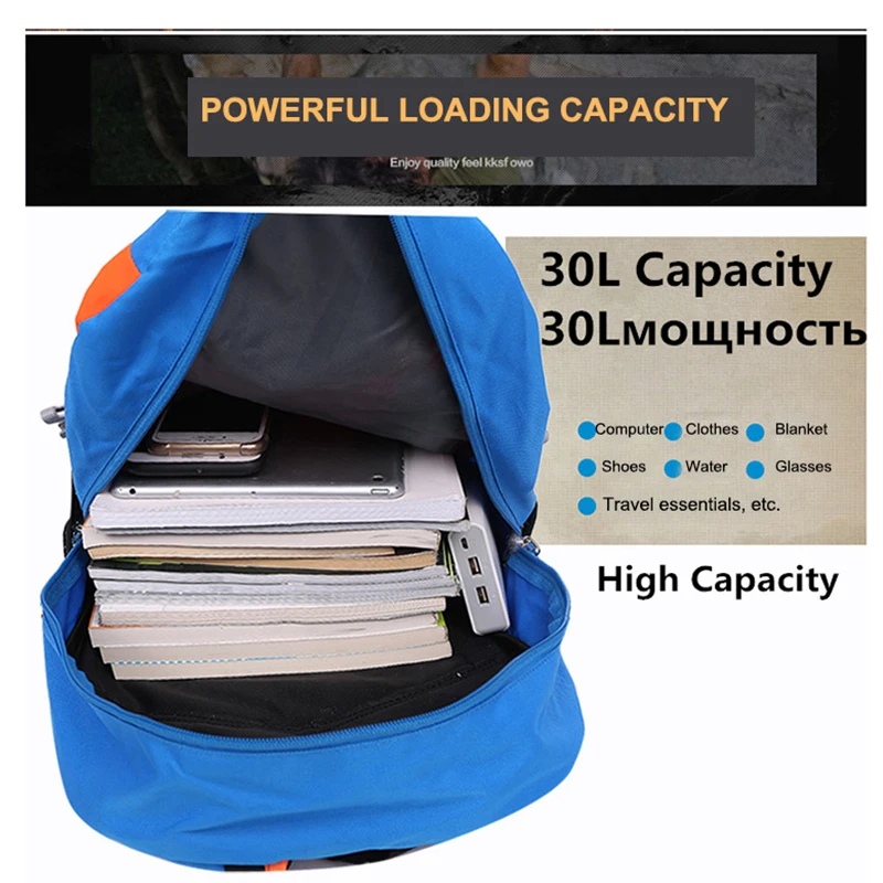 

Samstrong 30L Sports Bag Boys Girls Travel Backpack Women Men Camping Red Blue Back Pack Female Climbing Travel Daily Bags
