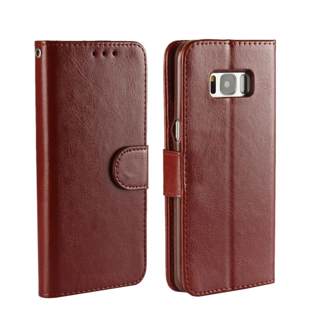 Роскошный кожаный чехол для Samsung S8 Plus кошелек с магнитной застежкой Note 8 A3 A5 A7 J3 J5 J7