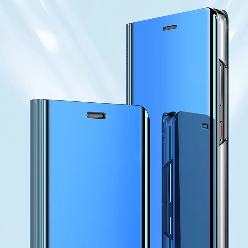 Роскошный зеркальный чехол-книжка для телефона Huawei P10 Lite P 10 легкий прозрачный