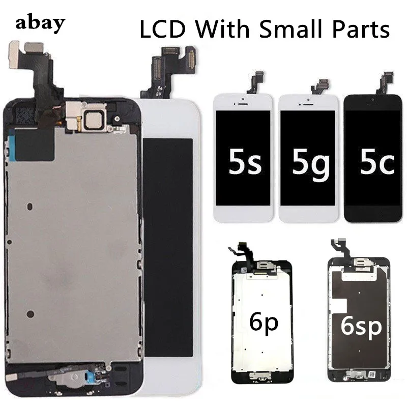 

Полный комплект pantalla для iPhone 5 5c телефон ЖК-дисплей сенсорный экран в сборе для iPhone 6p 6sp ЖК-дисплей + Главная Кнопка и камера
