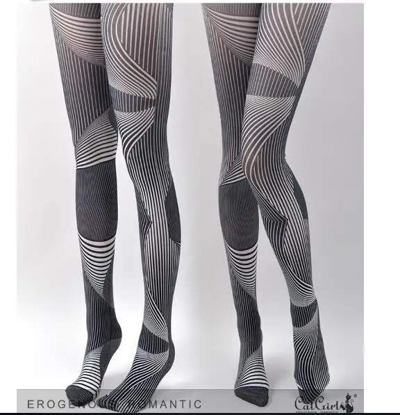 New Design Striped Pantyhose Hot selling personality Pantyhose