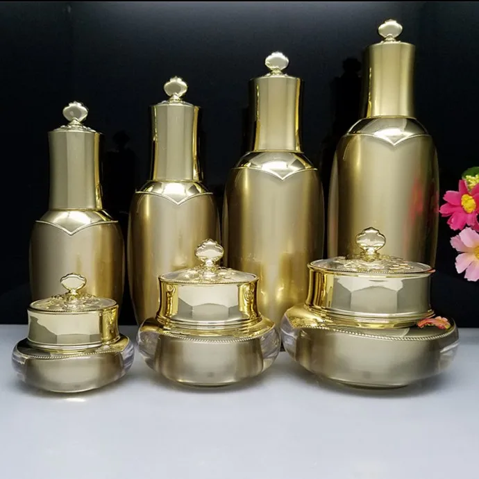 Новая косметическая упаковочная коробка для крема 10 г 1 5g 20 30 50 100 мл золотая