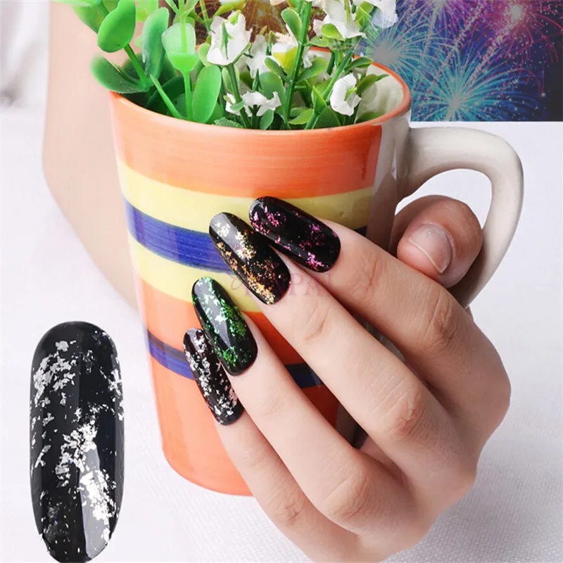 

Nail Art Colorful Foil Powder Firework & Mirror Effect Powder Foil Laser Powder 1PC Manicure Beauty DIY Pro Decorations F407