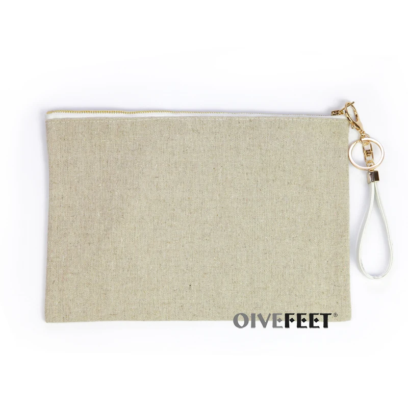 OIVEFEET LGC209 винтажная натуральная простая Льняная сумка из искусственной кожи с