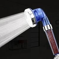 3 function adjustable jetting shower head bathroom high pressure saving water anion filter spa nozzle shower heads