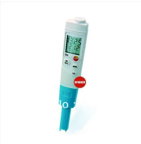 NEW Testo 206 PH2 PH Meter Tester measuring instrument probe head for liquids/freeshipping |