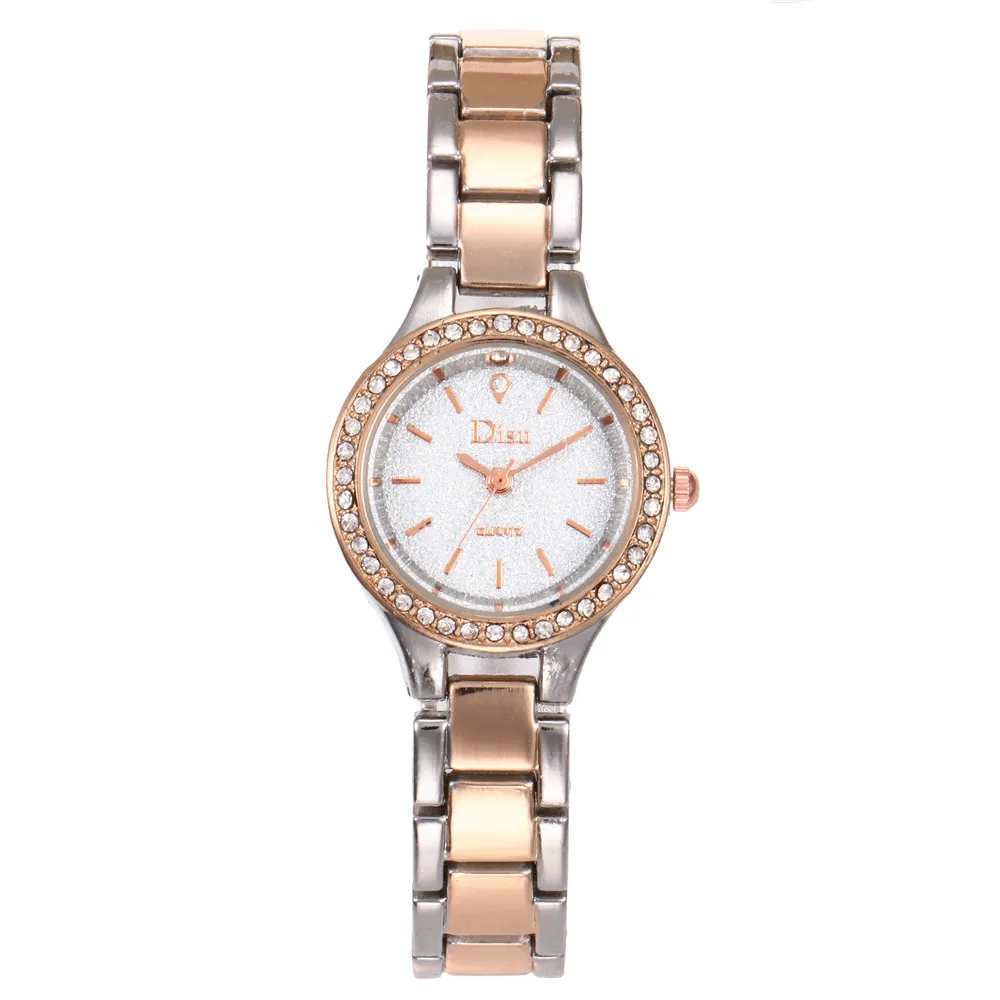 

Rhinestone Rose Gold Women Watch Fashion and generosity Personality Quartz Ladies Watches Grace temperament Bracelet Watches