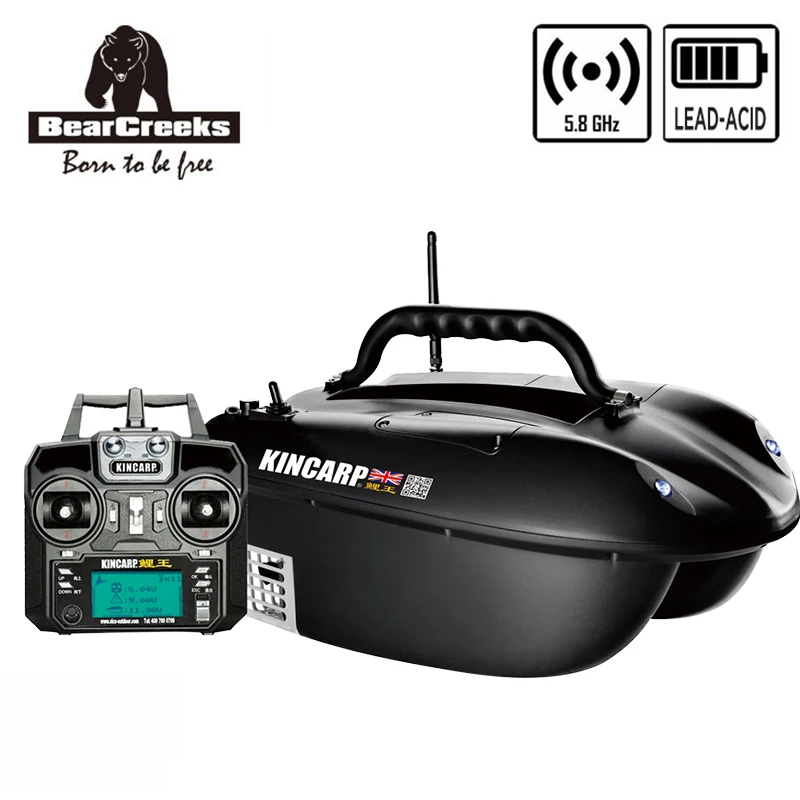 BearCreeks Carpmate V4 приманка для ловли карпа лодка со свинцово кислотной батареей 500 м