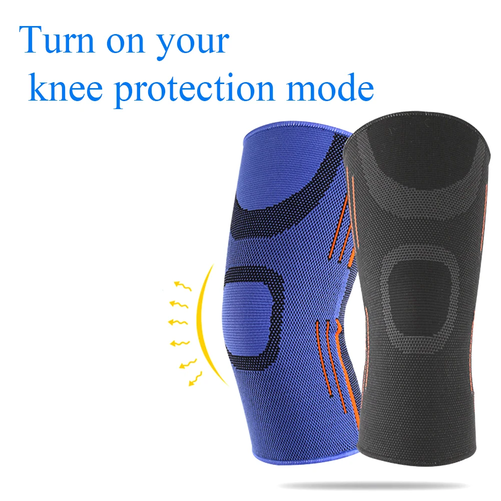 Men Women Running Joint Pain Elastic Training Breathable Knee Pads Sports Squats Compression Sleeves Fitness Injury Support