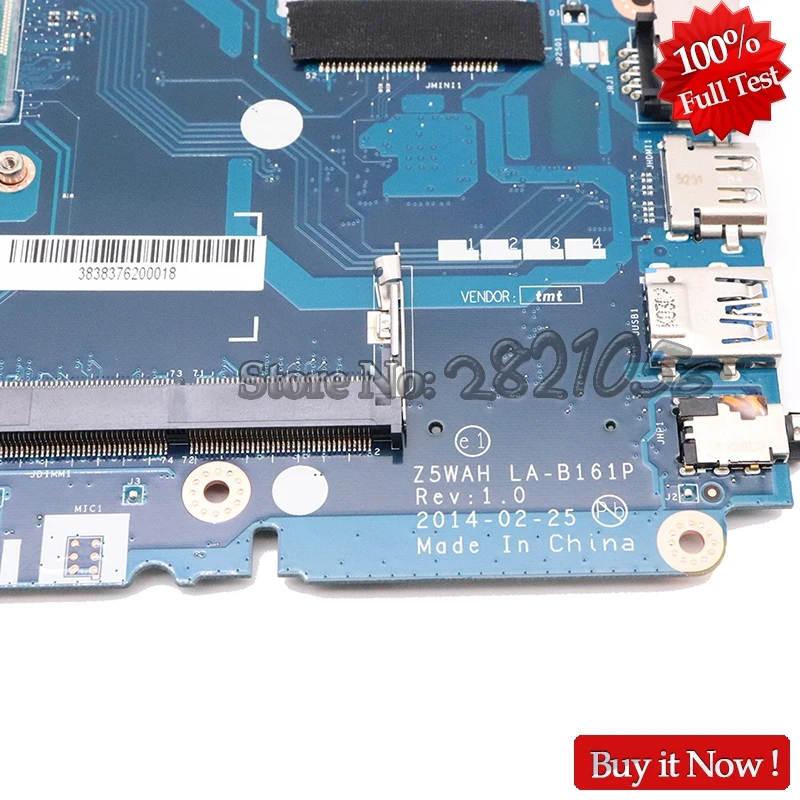 NOKOTION Z5WAH протестированная материнская плата для ноутбуков Acer ASPIRE NB.ML811.00C SR23Y с