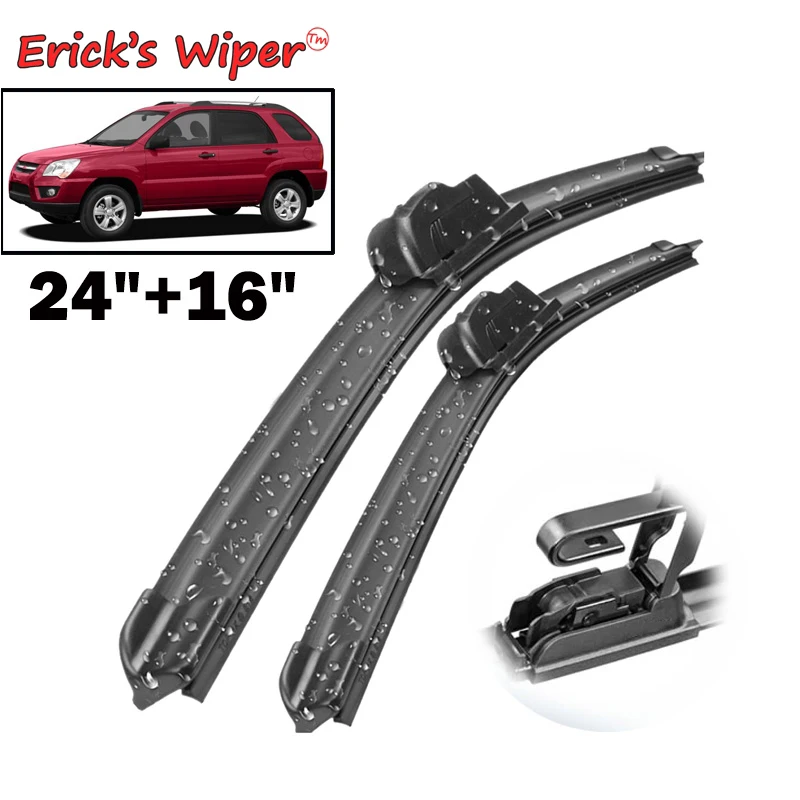Щетки стеклоочистителя Erick's LHD для KIA Sportage JE/KM 2004 2010 лобовое стекло переднее 24 + 16