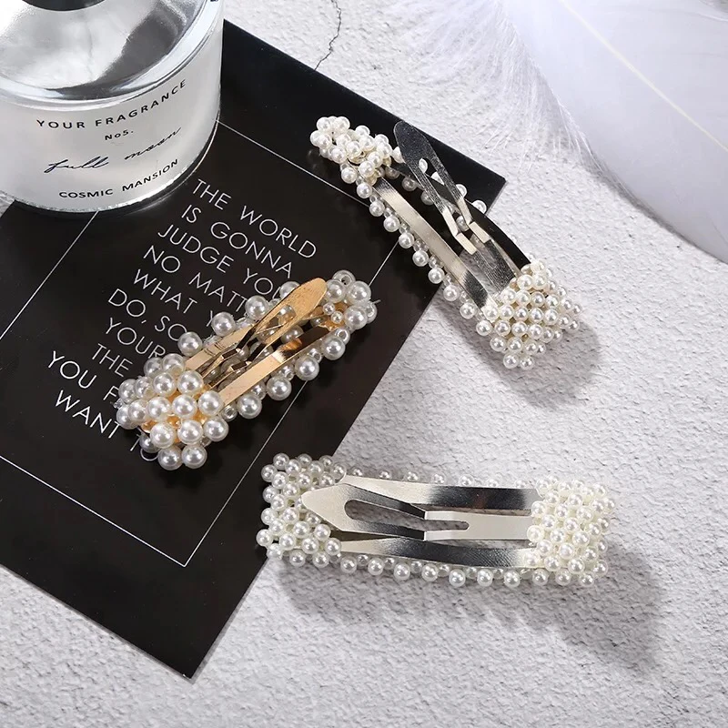 Модная ручная работа 1 шт. белая жемчужина имитация заколки для волос