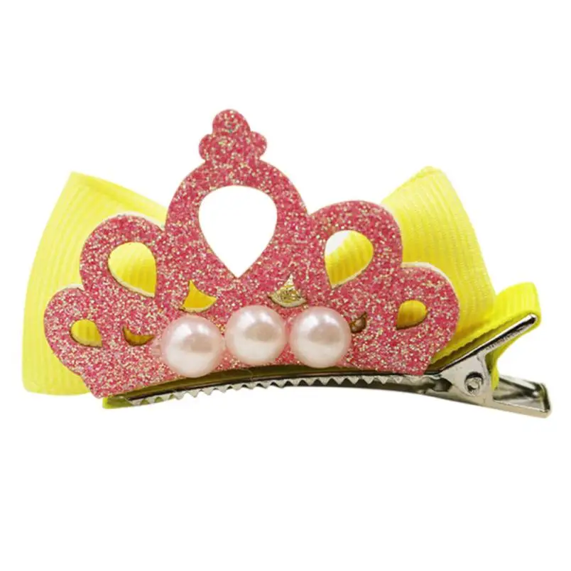 Резинки для волос Детские аксессуары с милым бантом заколки короной детские