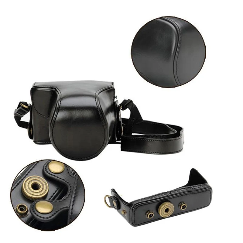 Новый чехол-сумка из искусственной кожи для камеры Canon EOS M10 M100 M200 с 15-45 мм DSLR