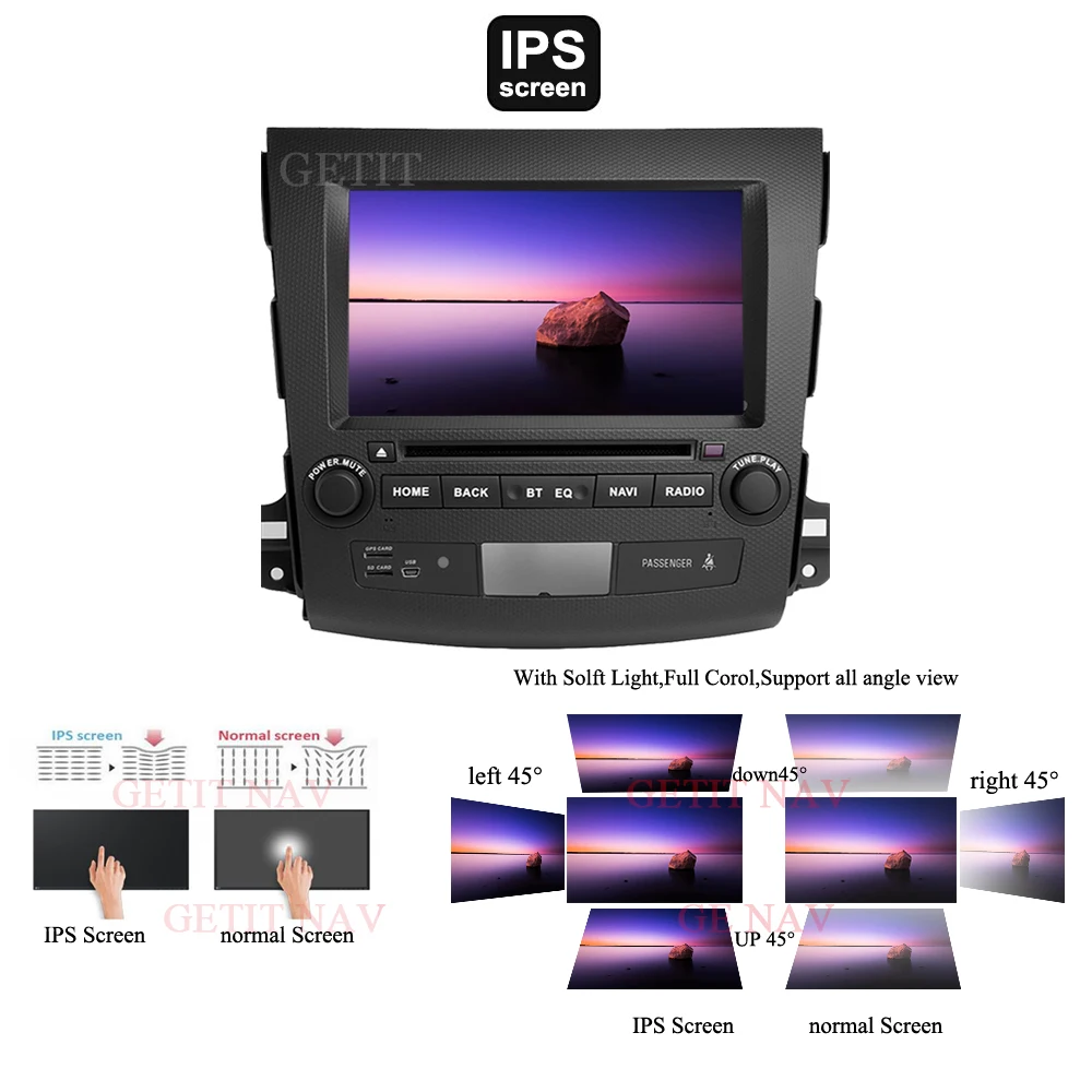 DSP чип ips Android 10 в тире автомобильный стерео dvd-плеер gps для Mitsubishi Outlander 2007-2012 peugeot 4007/Citroen C-Cross радио