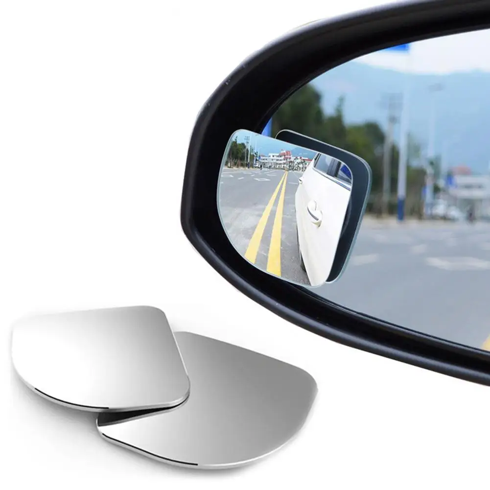 

1Pcs Car Mirror HD Blind Spot Mirror Adjustable Auto Rearview Convex Mirror 360 Degree Wide Angle Vehicle Parking Rimless Mirror