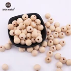 Деревянное ожерелье Let's Make 10-20 мм, детские игрушки для ухода за зубами, Детские тренировочные игрушки, Экологичная тренировочная игрушка для укрепления зубов