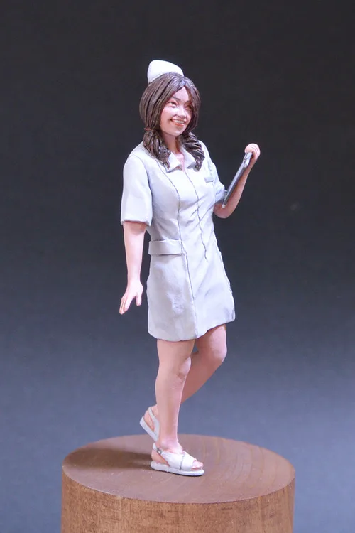 1/20 масштаб неокрашенные смолы фигура белый ангел медсестра 80 мм|resin figure|figure