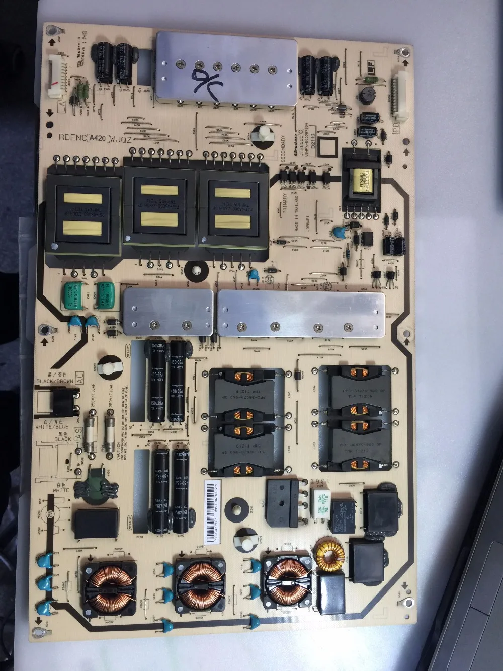 

LCD-60X50A Power Board RDENCA420WJQZ CT38005C U84PA-E0009796G