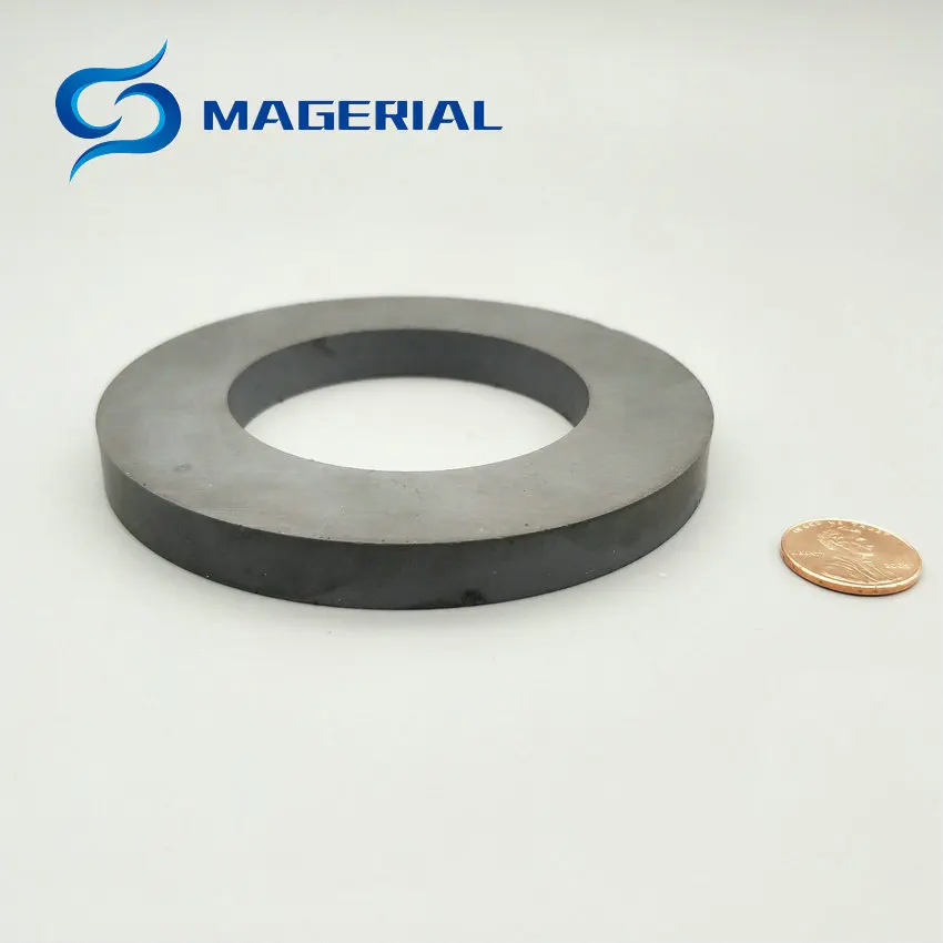 

C8 Ring OD 100x60x10 mm Ceramic Ferrite Magnet about 4" Large Magnet for DIY Loud Speaker Sound Box Board Sub-woofer