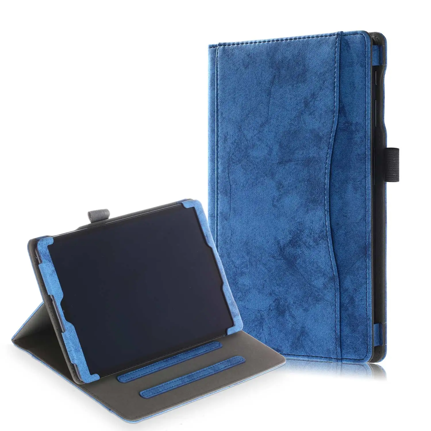T515-NKQC-DarkBlue Чехол для samsung galaxy tab a 10,1 T510 T515 из искусственной кожи, чехол для планшета samsung Tab A 10,1 чехол - Цвет: T515-NKQC-DarkBlue