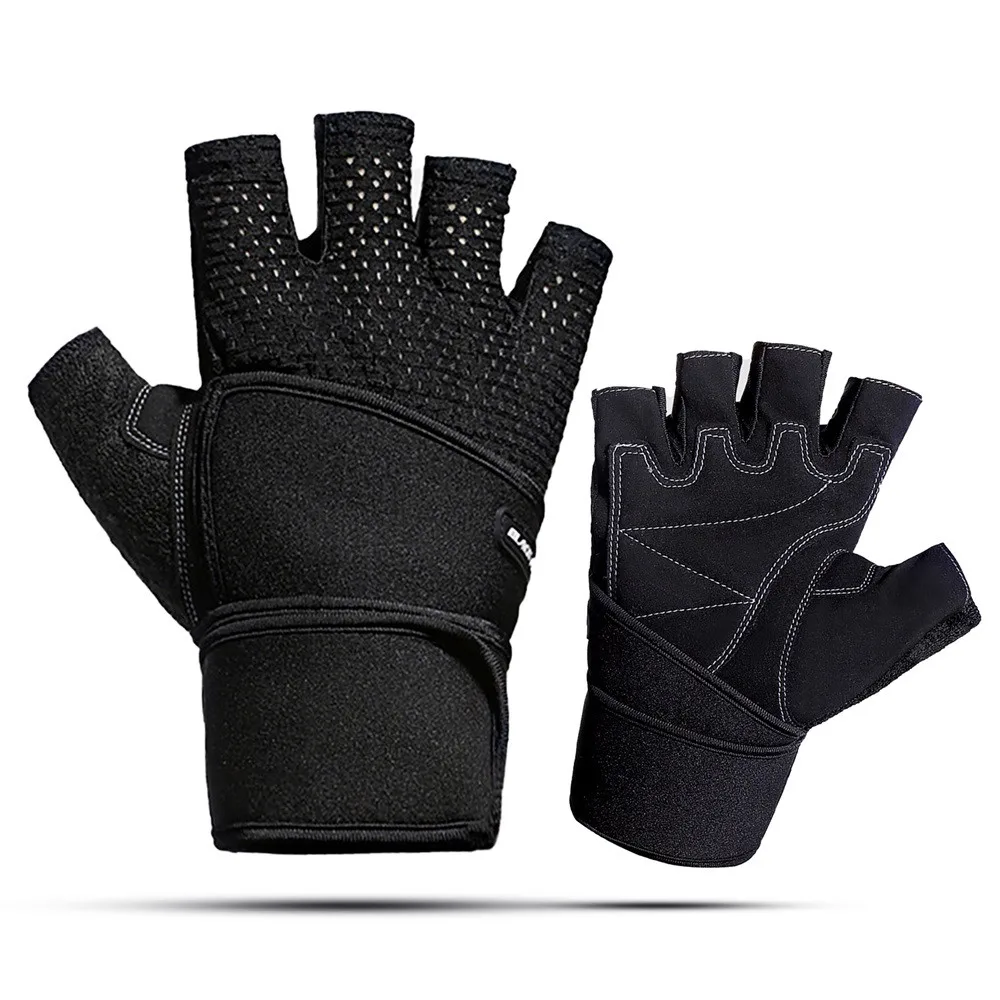 Cycling Anti-slip Anti-sweat Men Women Half Finger Gloves Breathable Anti-shock Sports Gloves MTB Bike Bicycle Glove L XL