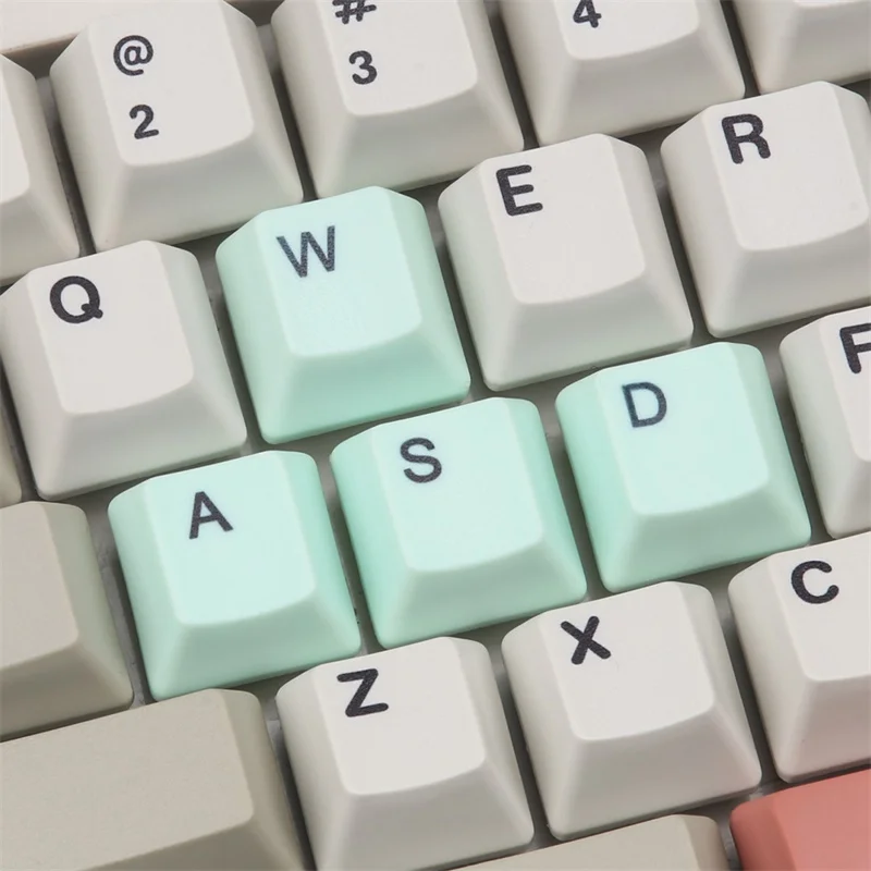 light green WASD EC WASD краситель-подбитые брелки PBT Материал для клавиатуры Topre realforce HHKB - Цвет: light green WASD