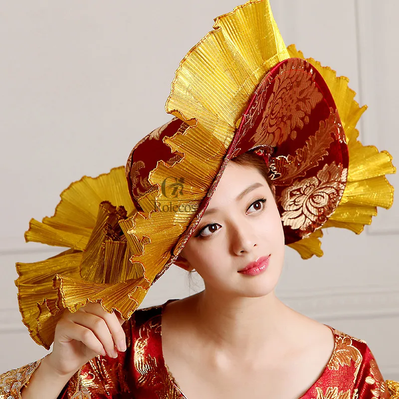 Rolecos бренд дамы Средневековый Ренессанс викторианские платья красное золото