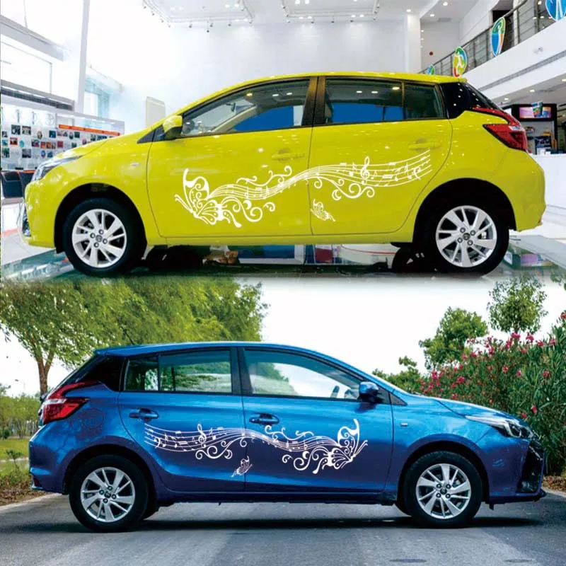 2019 автомобиля бабочка Примечание наклейка Стикеры Виниловая пленка для