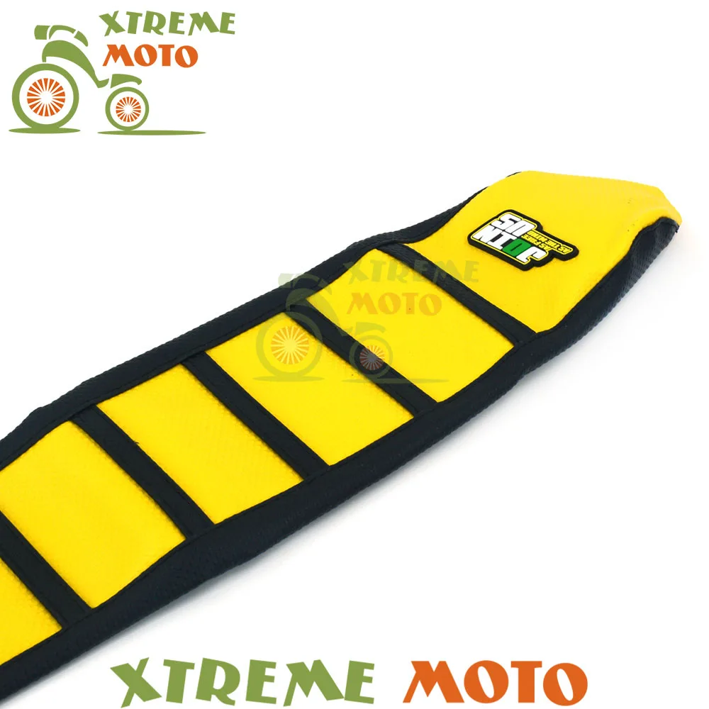 Желтый резиновый виниловый мотоциклетный захват мягкий чехол для сиденья Suzuki