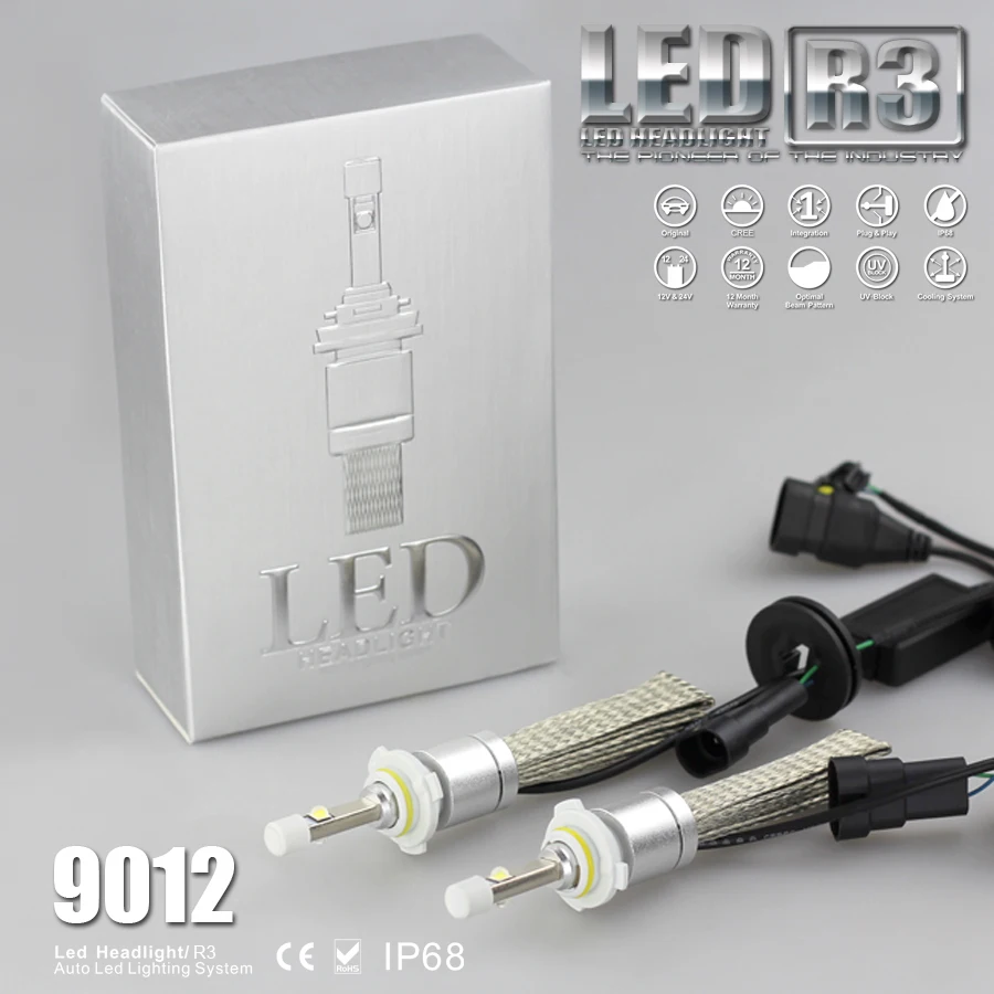 Автомобильные фары H7 H4 LED H1 H11 H3 H13 H27 880 9006 9007 80 Вт 9600LM 6500K|led headlight bulb|headlight bulbled h4 |