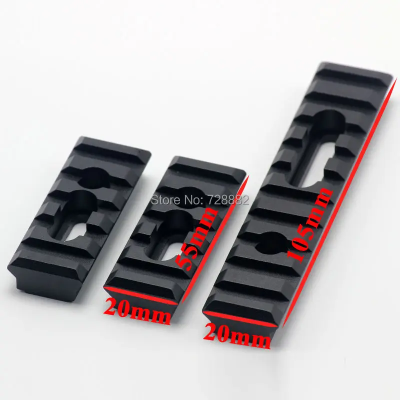 Пневматическая винтовка для страйкбола Охотничья Пикатинни 20 мм RIS Weaver Rail 4 шт. в