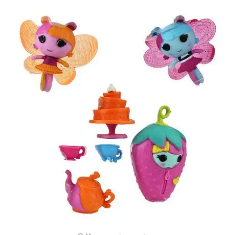 Лидер продаж 2 шт. куклы + 4 аксессуары 3 дюйма оригинальные MGA Lalaloopsy с аксессуарами