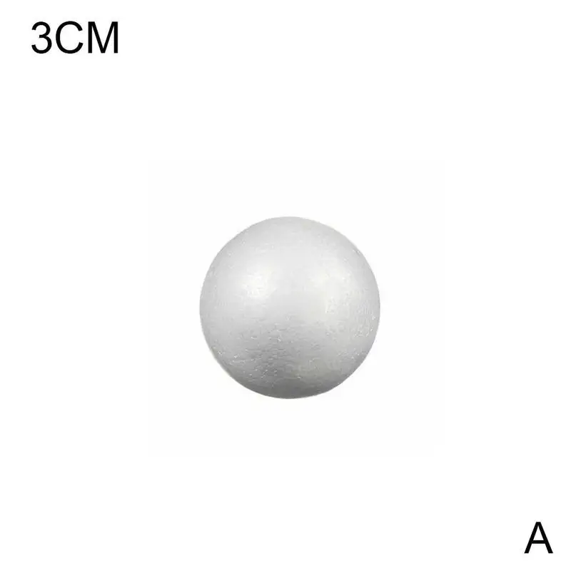 3cm 10pcs 3/5/8/10 см моделирование вспененный пенополистирол пены мяч белые шары для поделок для DIY для рождественской вечеринки Свадебные украшения Поставки подарки 10 шт - Цвет: 3cm 10pcs
