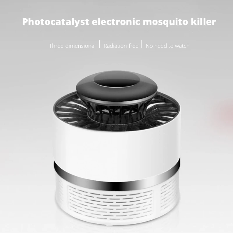 Фотокатализатор лампа убийца комаров бесшумный отпугиватель светодиодный