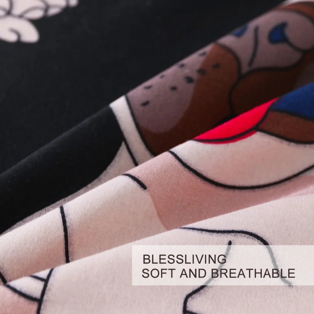 Детский комплект постельного белья blesslife с мультяшным рисунком из 3 предметов