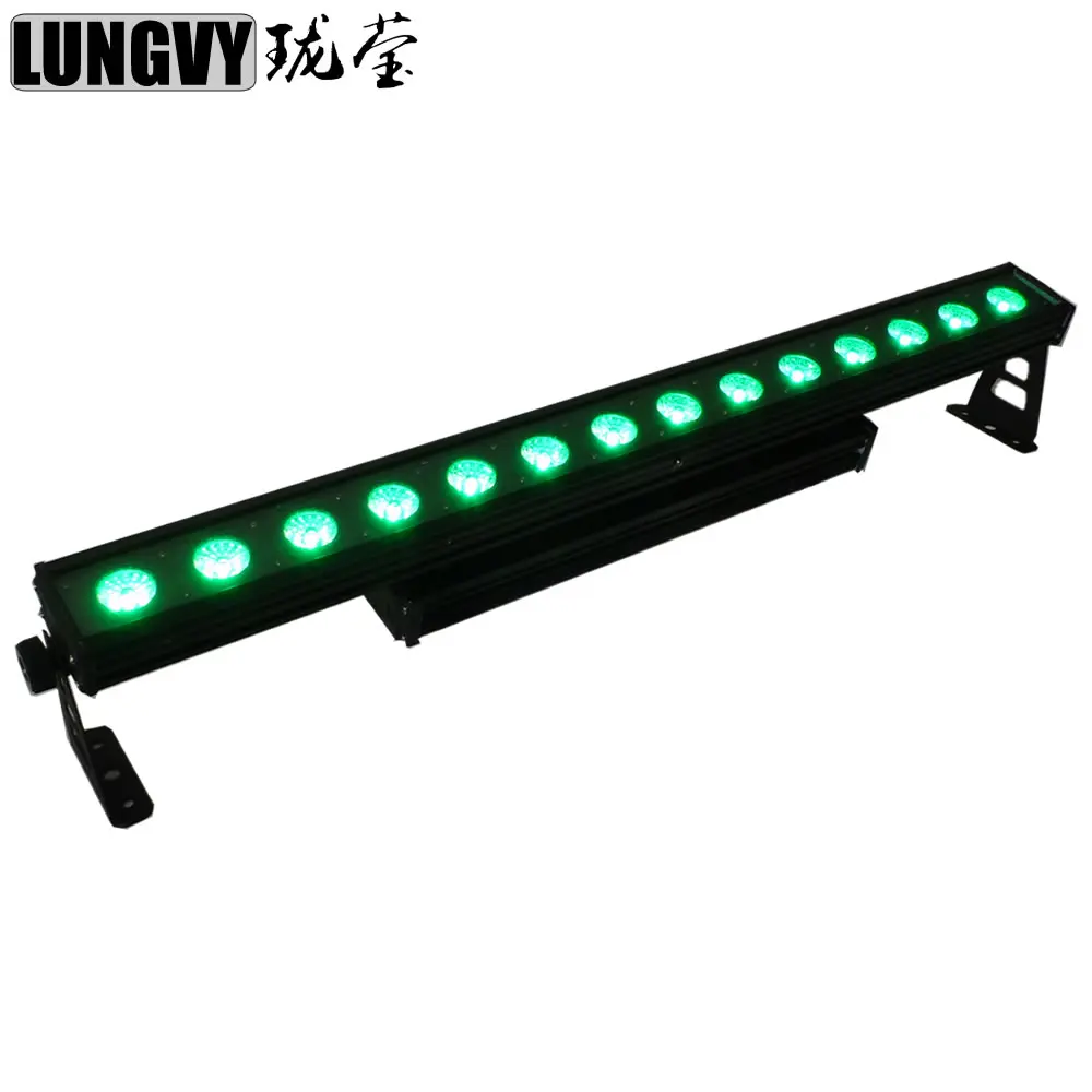 

Бесплатная доставка, 14x30 Вт RGB DMX двухслойный светодиодный прожектор, водонепроницаемый IP65 наружное освещение, светодиодный настенный свети...