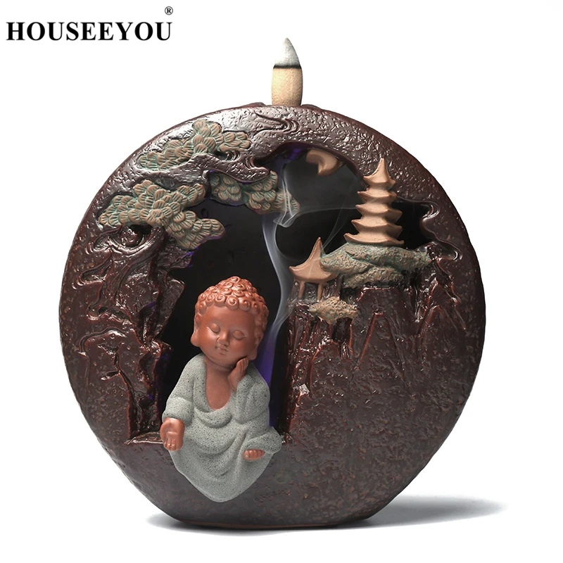 Подставка для благовоний HOUSEEYOU со светодиодной подсветкой подставка Будды Декор